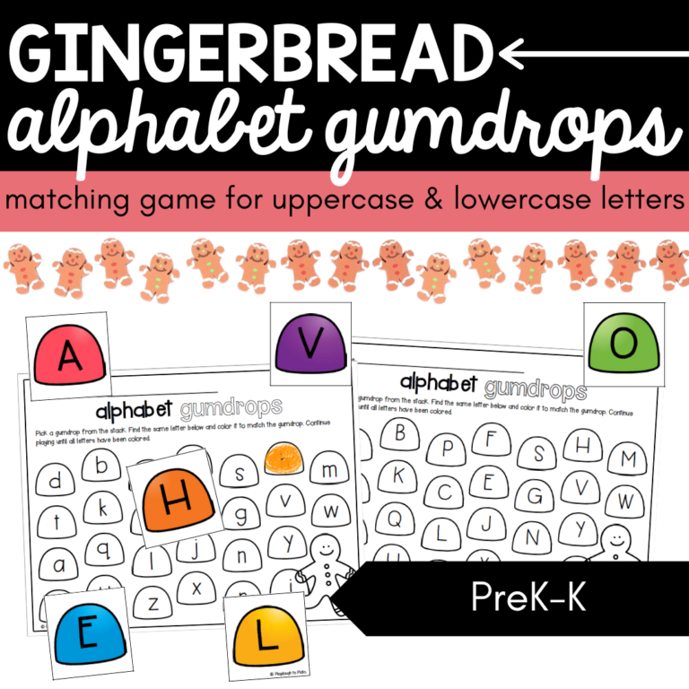 Gingerbread Alphabet Gumdrops