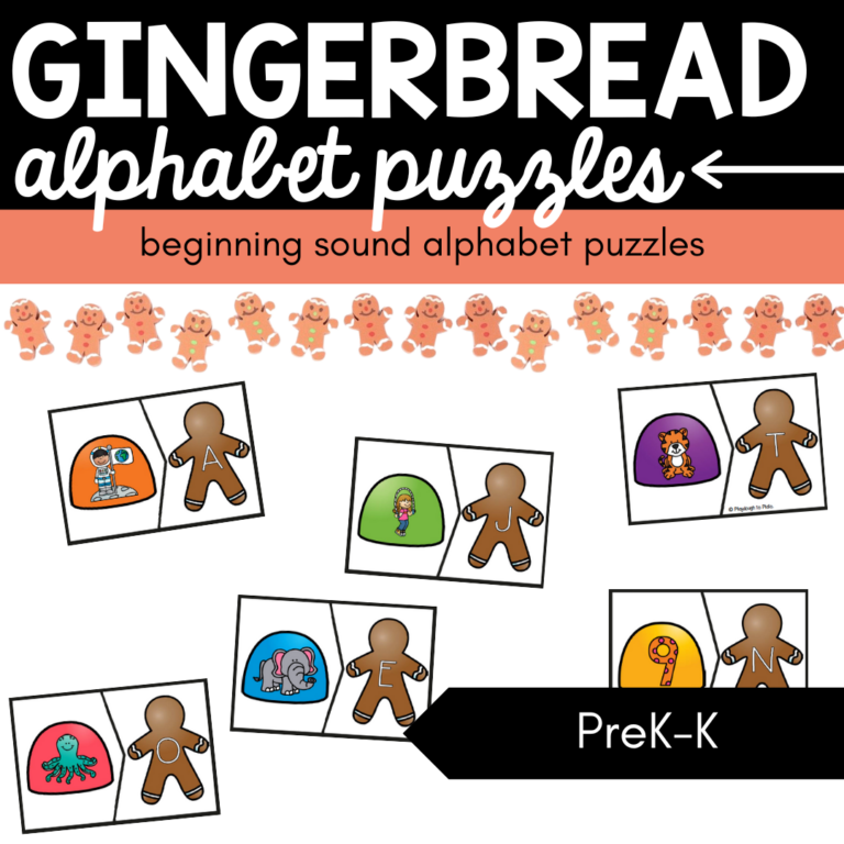 Gingerbread Alphabet Puzzles