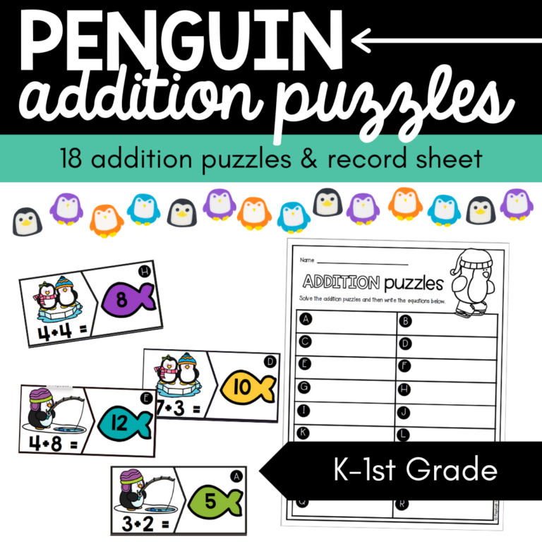 Penguin Addition Puzzles