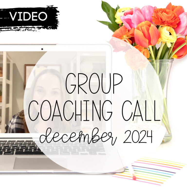 December 2024 Group Coaching Call