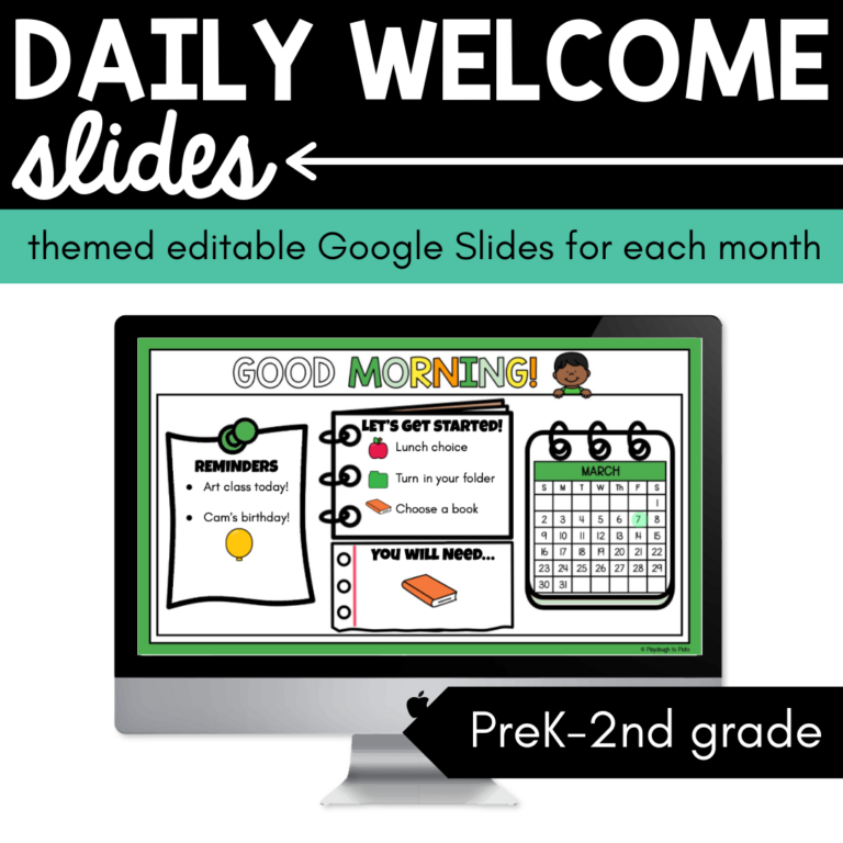Daily Welcome Slides