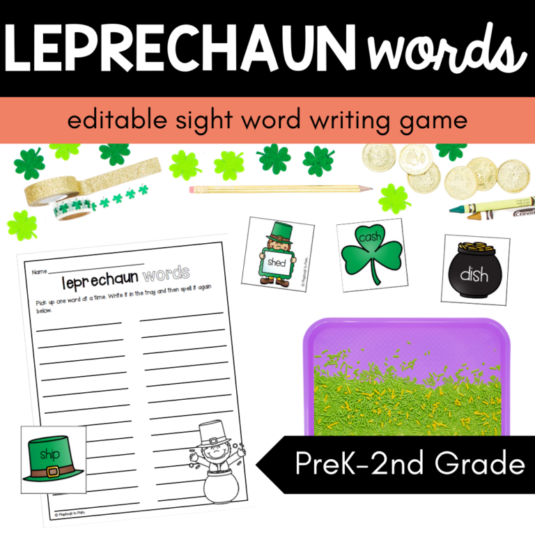 Editable Leprechaun Words