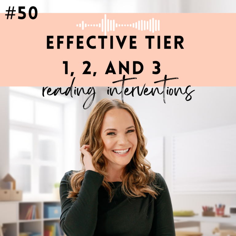Malia Hollowell, science of reading expert, hosts podcast on effective tier 1, 2, and 3 reading interventions.