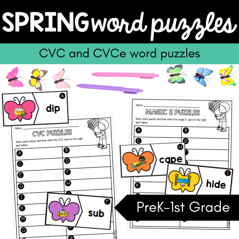 Spring Word Puzzles