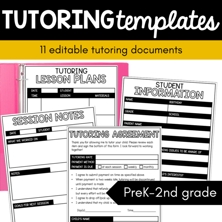 Tutoring Templates