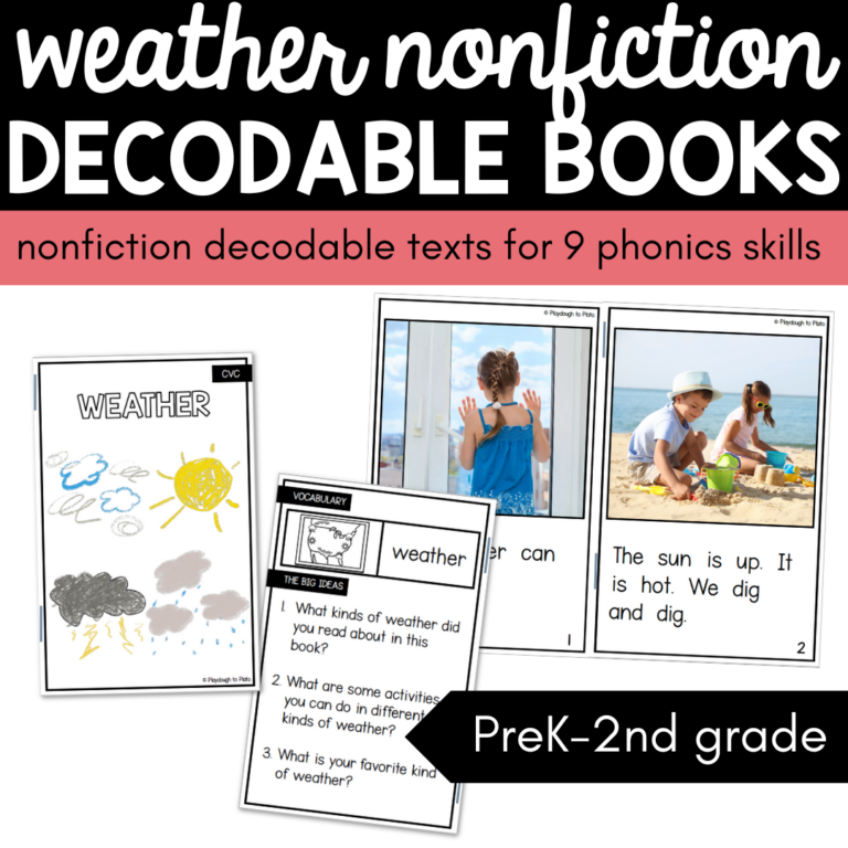 Weather Nonfiction Decodable Books