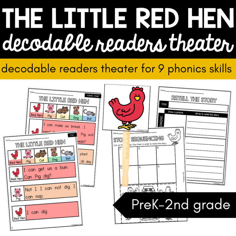 The Little Red Hen Decodable Readers Theater