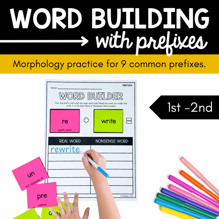 Prefix Word Builder Mats