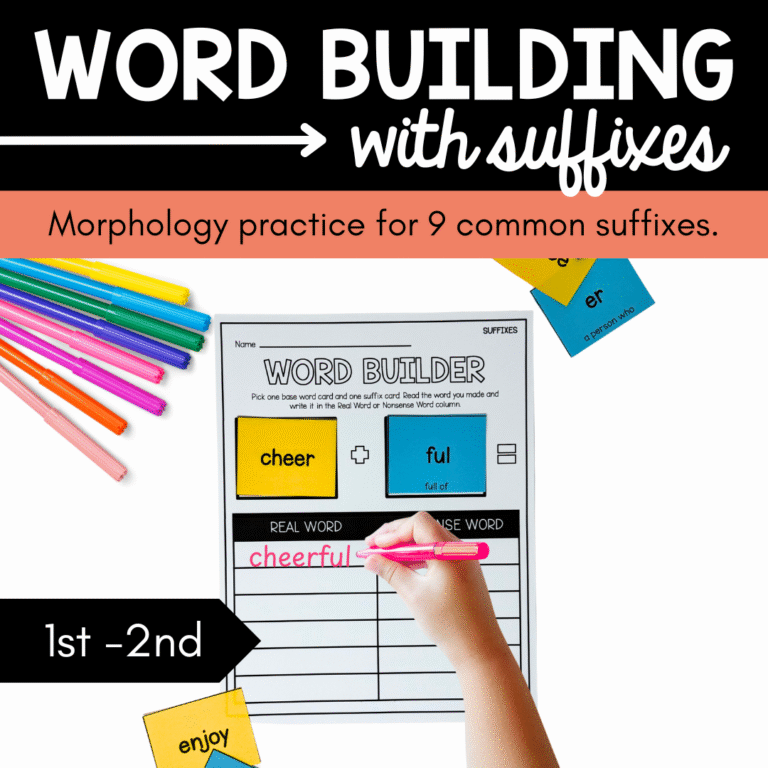 Suffix Word Builder Mats