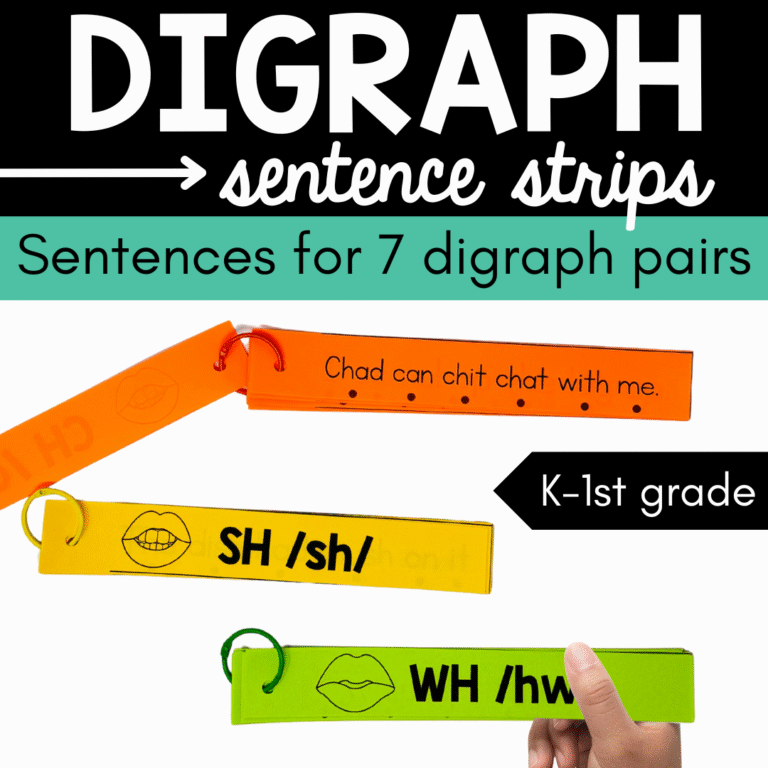 Digraph Sentence Strips