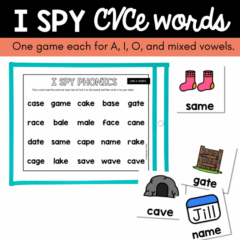 I Spy CVCe Words