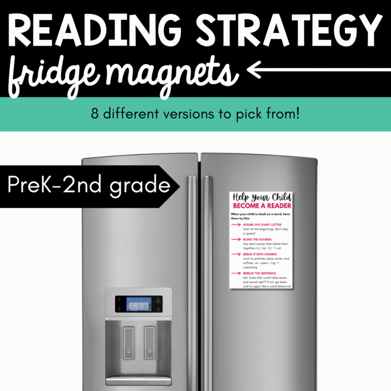 Reading Strategies Fridge Magnets