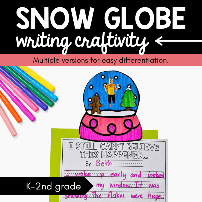 Snow Globe Writing Craftivity