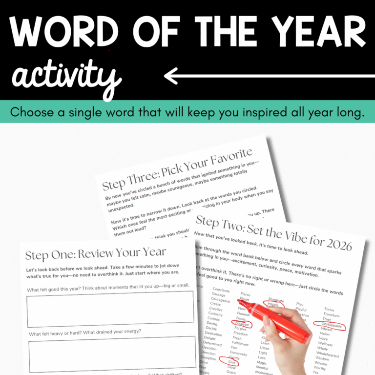 Word of the Year Activity