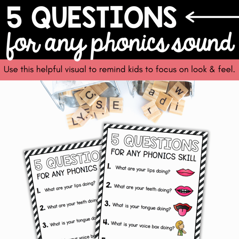 5 Questions for Any Phonics Sound Posters