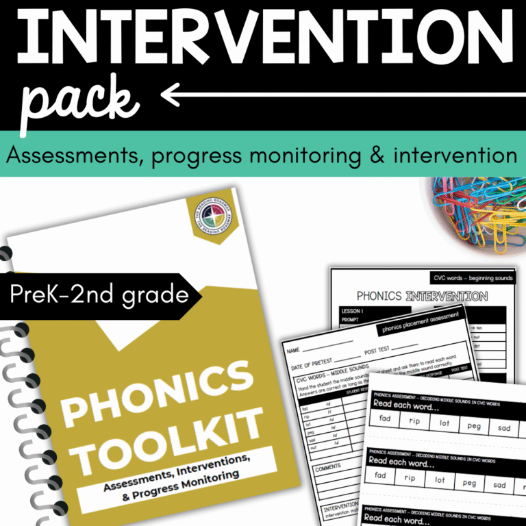 Phonics Assessment & Intervention Pack