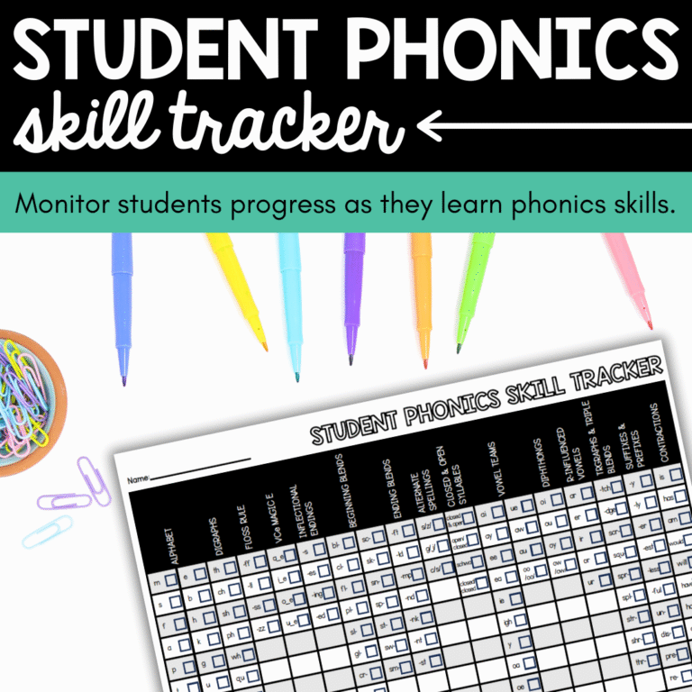 Student Phonics Skill Tracker