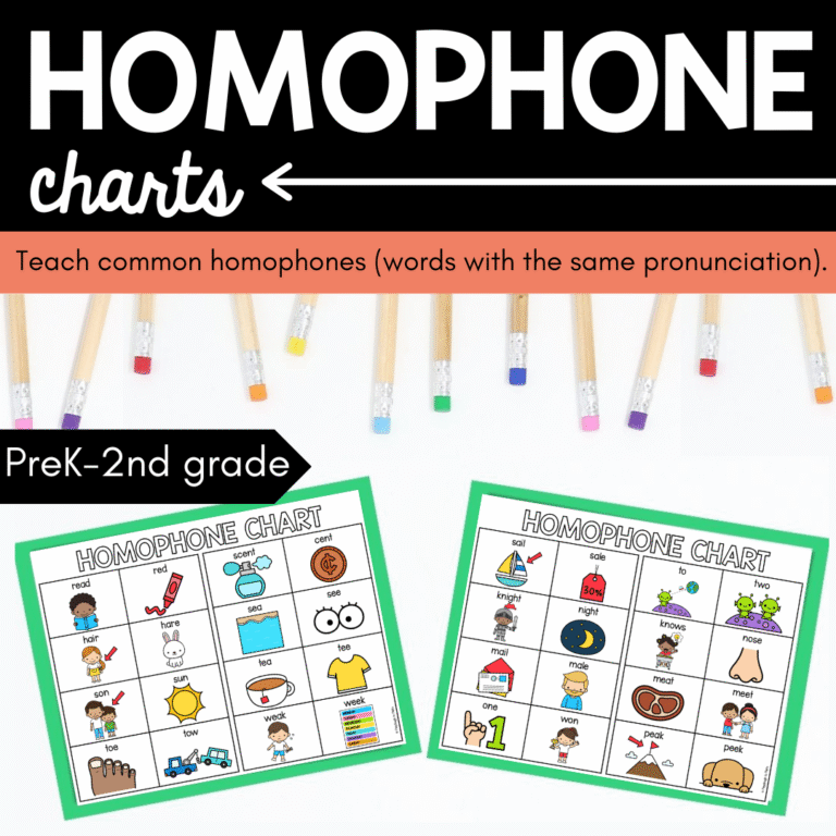Homophone Charts